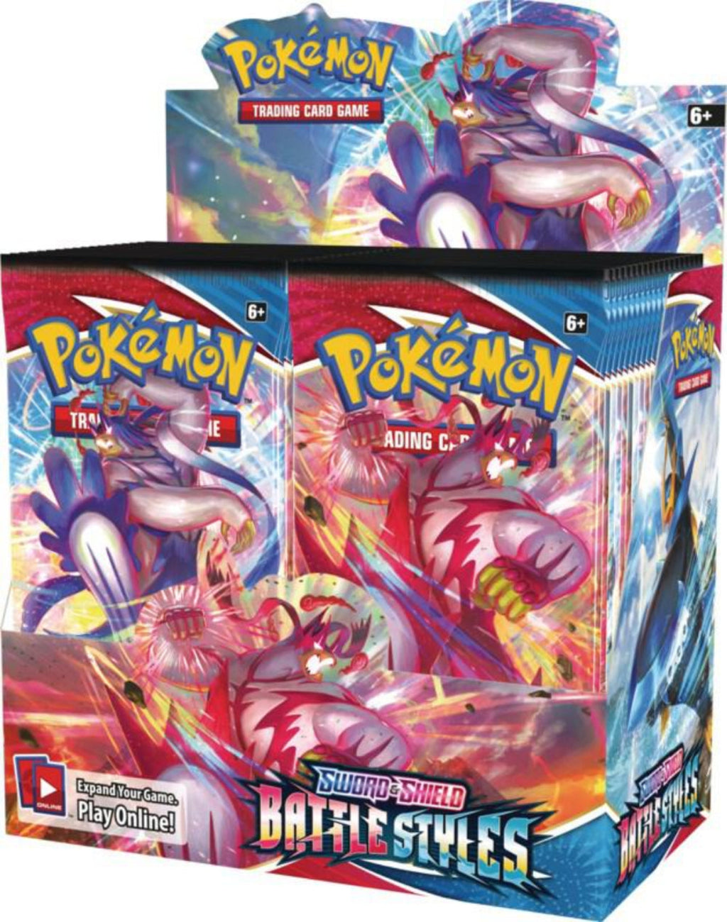 Pokémon TCG Sword & Shield Battle Styles Booster Box - Intérieur du carton sealed (2021) - version anglaise