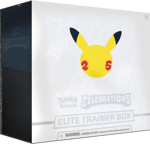 ETB Pokémon Celebrations 25th Anniversary English - Boîte d’extension Elite Trainer Box 25 ans - Scellée - Pokémon TCG Suisse