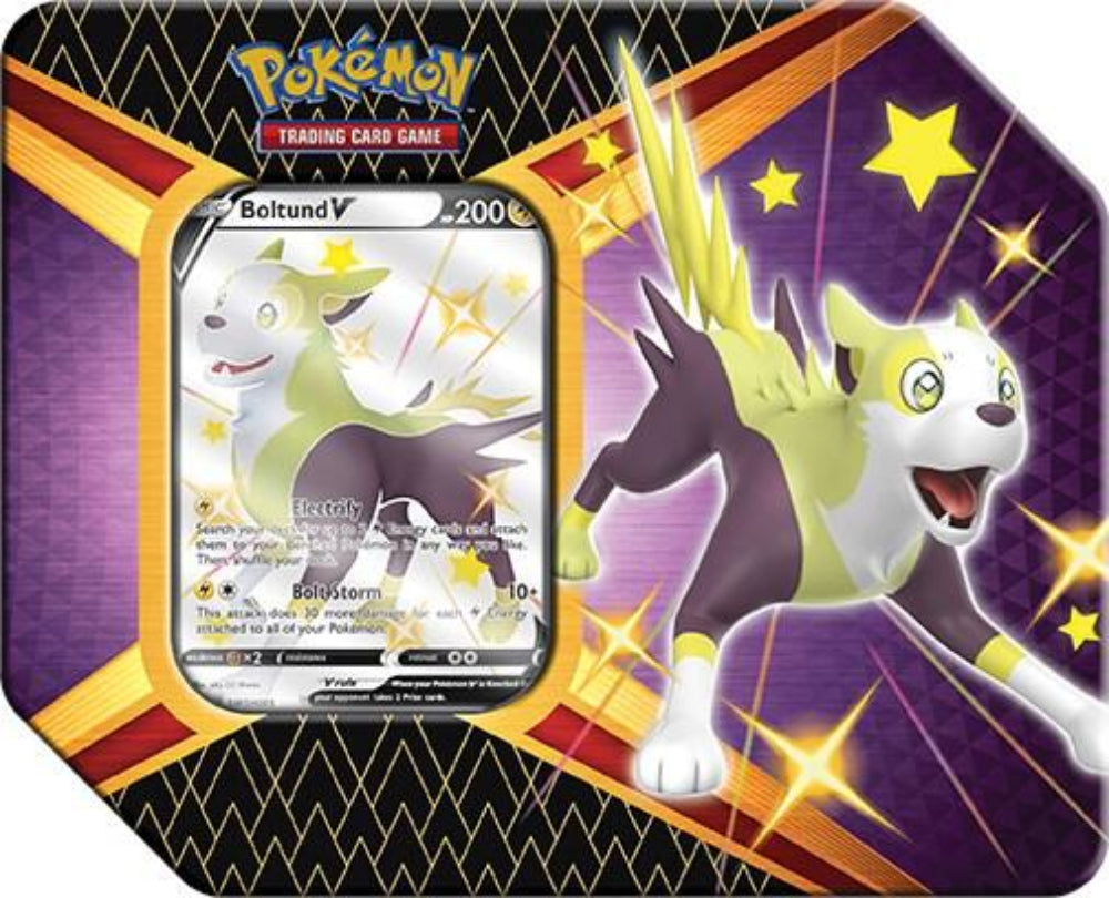 Pokémon TCG Sword & Shield Shining Fates Boîte Métal Boltund V - Scellée d’Usine (2021) - version anglaise