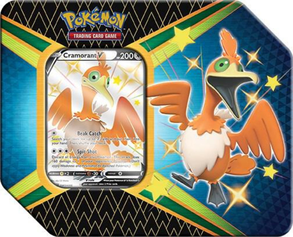 Pokémon TCG Sword & Shield Shining Fates Boîte Métal Cramorant V - Scellée d’Usine (2021) - version anglaise